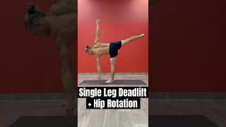 Single Leg Deadlift  Hip External Rotationhips opener exercise Otwieranie bioder w martwym ciągu [upl. by Eads616]