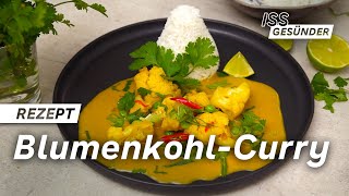 Veganes Rezept für BlumenkohlCurry  AOK [upl. by Naid]