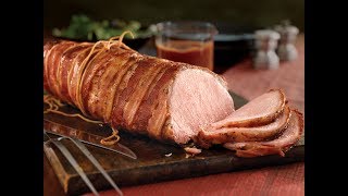 Simply Saucy BaconWrapped Pork Loin [upl. by Bellaude24]