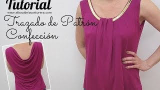 Confección de Blusa o Musculosa con espalda Buche [upl. by Gusba]