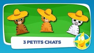 Comptine pour enfants  Trois Petits Chats [upl. by Anirdnajela]