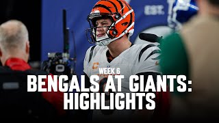 Cincinnati Bengals Highlights vs New York Giants  2024 Regular Season Week 6 [upl. by Latia]