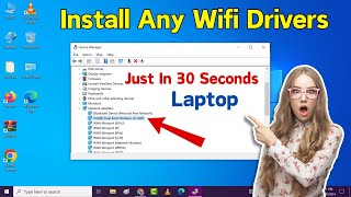 How to Install any Laptop Wifi Driver on Windows 10  8  7  Install Any Laptop Wifi Driver Easily [upl. by Cornelia]