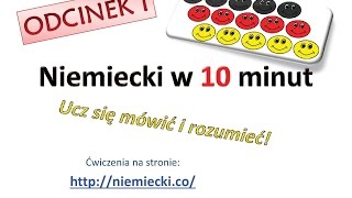 Podstawy niemieckiego 1 Nauka niemieckiego dla początkujących Zacznij mówić po niemiecku  Odc 1 [upl. by Hizar173]