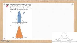 Matematik 5000 Ma 2b Kapitel 4 Statistik Normalfördelning normalfördelat material 4303 [upl. by Darnell]