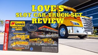 Love’s Slot Car Truck Set Review [upl. by Ram]