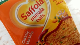 Saffola Classic Masala Oats Review  3 Minute Meals Tasty [upl. by Rehotsirhc]