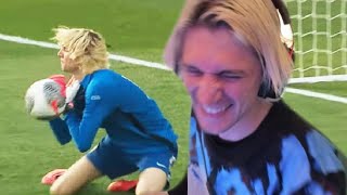 XQC REACTS TO SIDEMEN CHARITY MATCH 2023 [upl. by Kohcztiy]