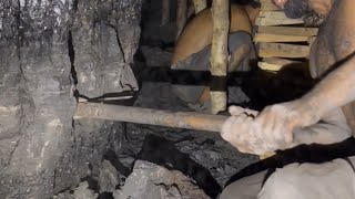 Unseen Footage of Coal Miners Life  Coal Extraction process shorts mining [upl. by Rip]