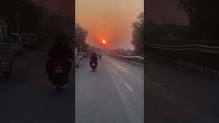 Most Beautiful Sunset 🌅 punjabisong music travel sunset naturebeauty [upl. by Hung]