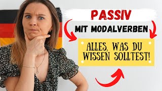 Passiv mit Modalverben  Deutsch lernen b2 c1 [upl. by Ydnam958]