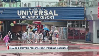 Disney World and other Orlando parks to reopen Friday after Hurricane Milton shutdown [upl. by Anertak]