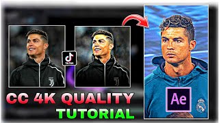 CC 4k Quality Preset amp Tutorial ✨ How To Make Tiktok Quality On After Effects 🔥 [upl. by Kerek834]