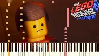 Everythings Not Awesome  The LEGO Movie 2 The Second Part  Piano Tutorial Synthesia [upl. by Adihsaar410]