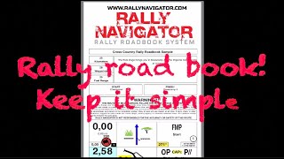 Rally roadbook recon using the rally navigator App4K end screen contains more info [upl. by Nylkoorb]