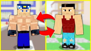 KEREM VE KEMAL 24 SAAT BOYUNCA YER DEĞİŞTİRDİ 😱  Minecraft ZENGİN FAKİR HAYATI [upl. by Heck]