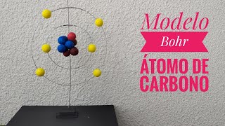 Modelo Atómico De Bohr Átomo de Carbono  Maqueta  Facil [upl. by Neersin701]