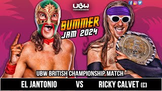 Ricky Calvet vs El Jantonio  UBW British Championship [upl. by Ailesor]