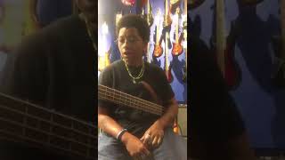 BAASSIK reviews amp plays Ibanez SR 650 4string bass at Guitar Center NYC [upl. by Nich]