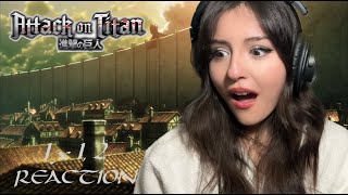 NON ANIME FAN REACTION  FIRST TIME WATCHER  Attack on Titan 1x11x2  quotTo You in 2000 yearsquot [upl. by Cid]