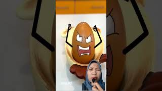 SI TELUR MARAH GA MAU DIMASAK⁉️  GOODLANDTV shorts dubbing [upl. by Eldnek444]