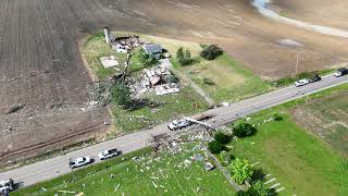 Frazeysburg Ohio tornado damage June 6th [upl. by Rurik]