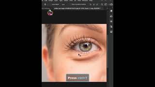 Remove Eye Bag In Photoshop adobephotoshope photoeditingsoftware [upl. by Smukler532]