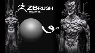 ZBrush Timelapse  Organic Character [upl. by Ear]