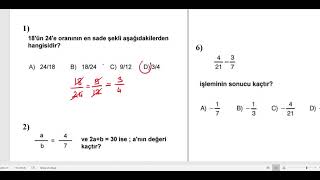 7 Sınıf Matematik 2 Dönem 1 Yazılı Soruları [upl. by Deehahs]