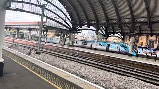 A Transpennine Express Class 802 Departs York Railway Station [upl. by Leahcym]