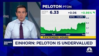 Shares of Peloton surge 11 after David Einhorn says stock is significantly undervalued [upl. by Erreip597]