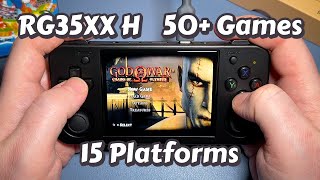 The ULTIMATE RG35XX H Gameplay Compilation  50 Games  15 Platforms  Horizontal Retro Handheld [upl. by Adnohrahs696]