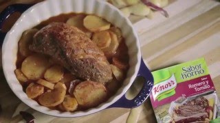 Carne con Papas y Batata  Sabor al Horno [upl. by Yahsram]