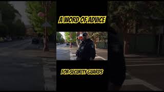 SECURITY GUARD TRAINING A WORD OF ADVICE securityguard motivation iykyk portland [upl. by Kawai58]