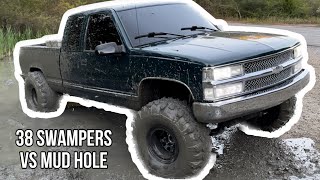 38 Inch Swampers VS Mud Hole [upl. by Aicertap83]