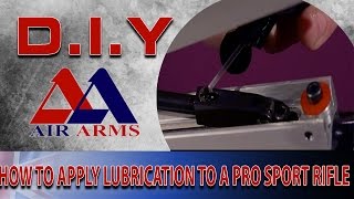 Air Arms DIY How To Apply Lubrication To A Pro Sport Rifle [upl. by Berkin907]