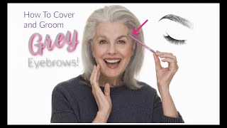 HOW TO COVER AND DEFINE GRAY EYEBROWS – without tinting Unsponsored [upl. by Brnaby]