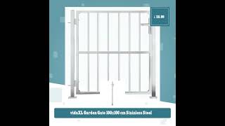 vidaXL Garden Gate 100x100 cm Stainless Steel [upl. by Adas]