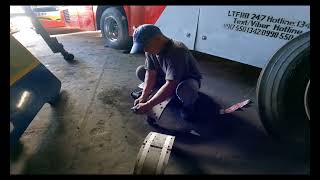 Part6 philtranco bus brake relinning 112324 [upl. by Newcomer]