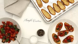 SimpleToMake Crostini Martha Stewart [upl. by Conley]