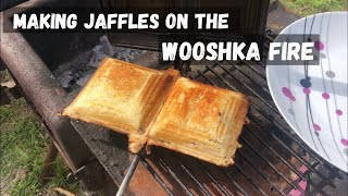 Making Jaffles on the Wooshka Fire [upl. by Aniehs]