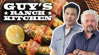 Rocco DiSpiritos Clam Chowder Jalapeño Poppers  Guys Ranch Kitchen  Food Network [upl. by Aved]