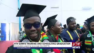 9th GIMPA Training and Consulting Graduation Graduates urged to leverage the AfCFTA [upl. by Enneiviv]