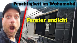 WASSEREINBRUCH beim WOHNMOBIL KASTENWAGEN  Undichtes Fenster bei meinem CLEVER RUNNER [upl. by Eerej287]