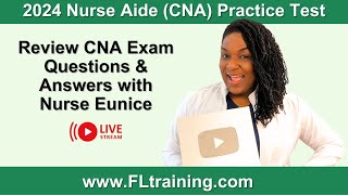 2024 Nurse Aide CNA Practice Test with Nurse Eunice [upl. by Ingar844]