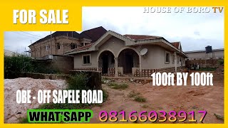 HOUSE FOR SALE OBE  OFF SAPELE ROAD BENIN CITY EDO STATE NIGERIA [upl. by Folly89]