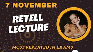 PTE Retell Lecture  November 2024  MUST PRACTICE [upl. by Imorej]