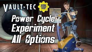 Fallout 4 VaultTec DLC  Power Cycle Experiment  All Options amp Reactions [upl. by Celik]