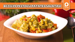 Bezelye Pestolu Patates Salatası  Pratik Yemek Tarifleri [upl. by Daffy]