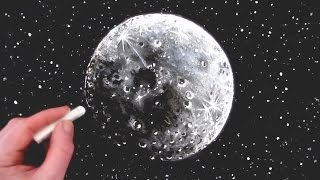 How to Draw the Moon Narrated step by step [upl. by Acisseg]